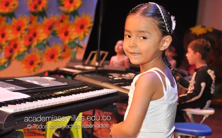 Muestras artísticas del curso de piano para niños en Bogotá